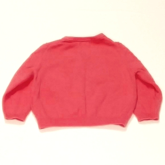 BabyGap coral, button-down, knit cardigan US 6-12M - Picture 2 of 5